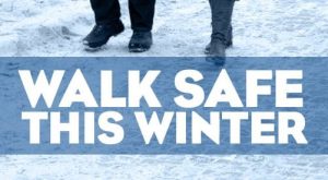 Snow and ice slip and fall walk