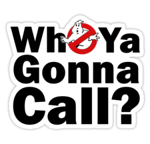 who ya gonna call sticker
