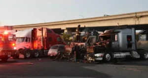semi-truck-crash-scene-with-firefighters The First 48 Hours After a Semi Crash in Utah: A Working Checklist